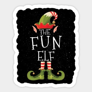 FUN Elf Family Matching Christmas Group Funny Gift Sticker